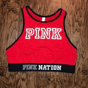 Red PINK VS Sports Bra